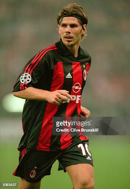 Zvonimir Boban of AC Milan in action during the UEFA Champions League match against Barcelona at the San Siro in Milan, Italy. The match was drawn...