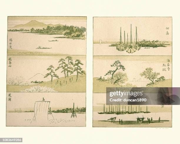 6,457 Vintage Japanese Landscape Stock Photos, High-Res Pictures