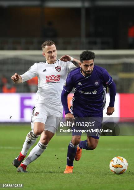 Kenny Saief of Anderlecht pictured in action during the UEFA Europa League Group D match between RSC Anderlecht and FC Spartak Trnava at Constant...