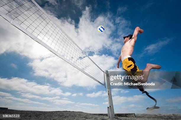 protésico voleibol - volleyball disabled fotografías e imágenes de stock