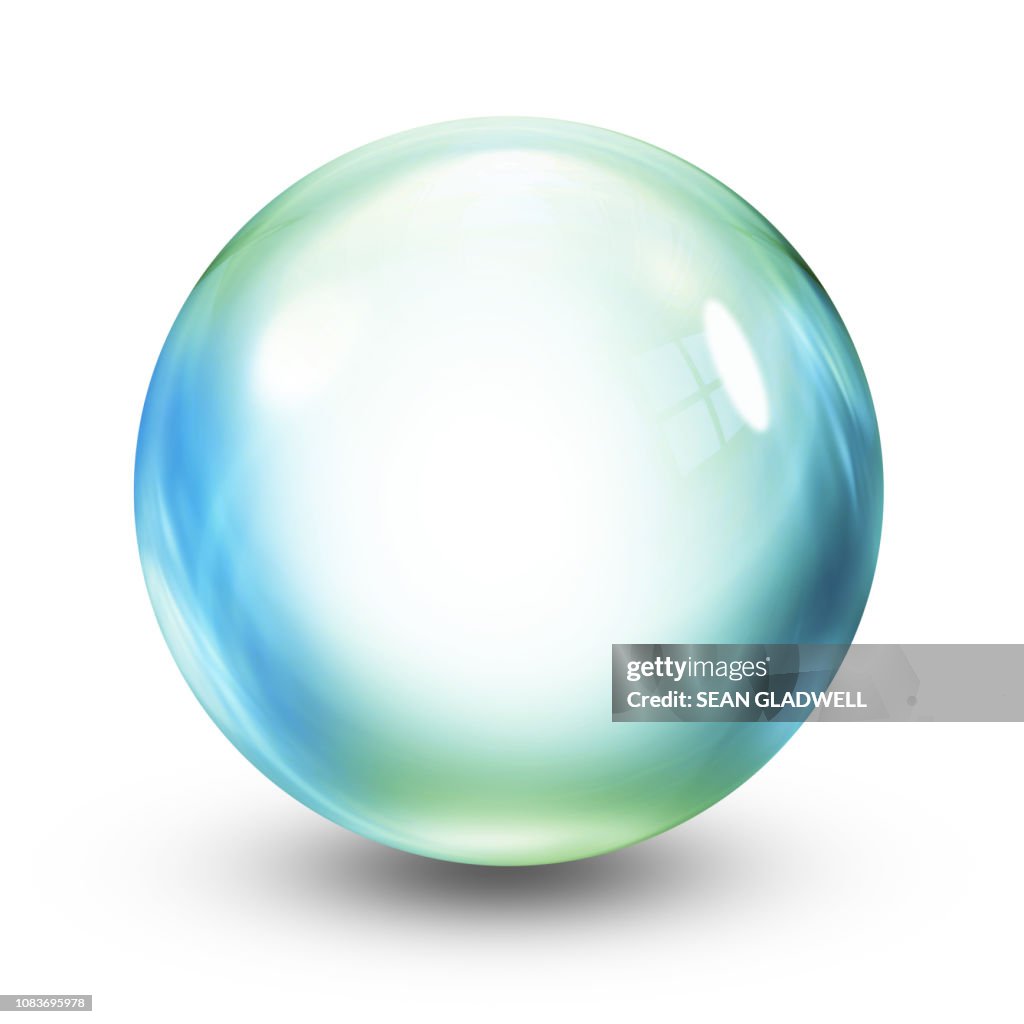 Crystal ball illustration