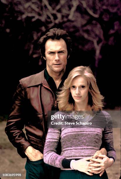 Actor Clint Eastwood and actress Sondra Locke in Carmel, California, January 1978.