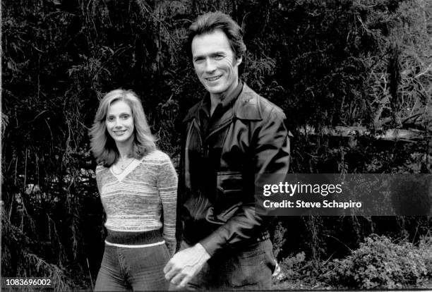 Actor Clint Eastwood and actress Sondra Locke in Carmel, California, January 1978.