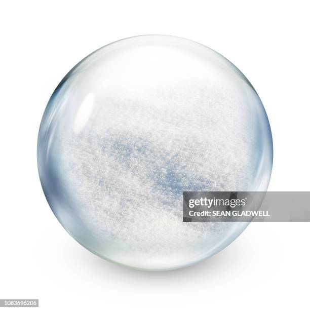 snow sphere - snow globe stock-fotos und bilder