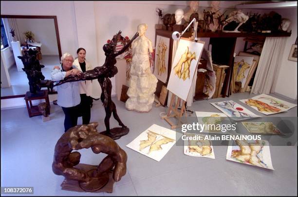 Kees Verkade and wife in Monaco on February 14, 2001