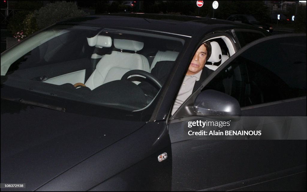 The first apparition Of Bernard Tapie on TF1 After His trial Of Appeal Against Credit Lyonnais in Paris, France on October 01, 2005.