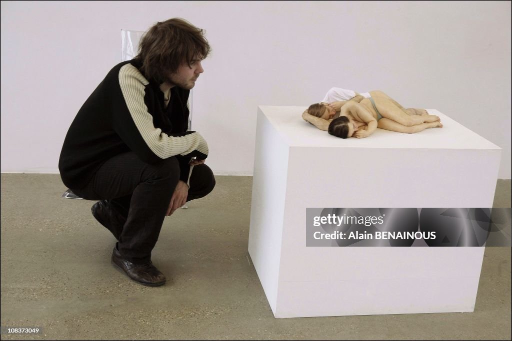 Ron Mueck Exhibition At The Foundation Cartier in Paris, France on January 05, 2006.