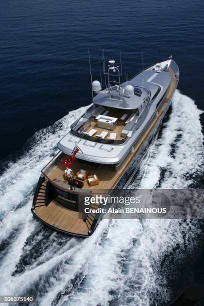 The world's largest exhibition of luxury boats: 3, 5 milliards euro with 500 boats. 0pening of the show by the Prince Albert II of Monaco. The prince...