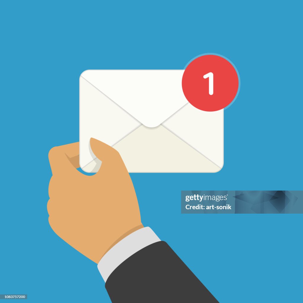 Visual Incoming Email New Email Incoming High-Res Vector Graphic - Getty Images