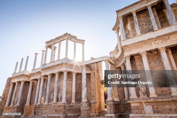 roman theater of merida - amphitheatre ストックフォトと画像