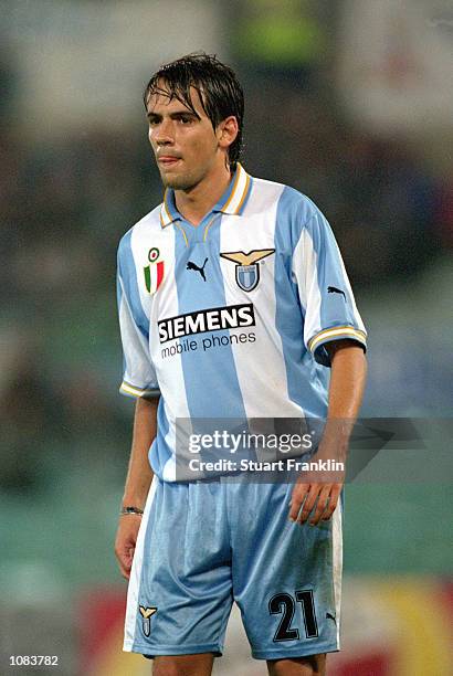 Simone Inzaghi of Lazio in action during the UEFA Champions League match against Shakhtar Donetsk played at the Stadio Olimpico, in Rome, Italy....