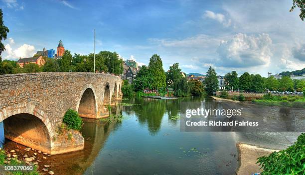 wetzlar bridge over the lahn - wetzlar stock pictures, royalty-free photos & images