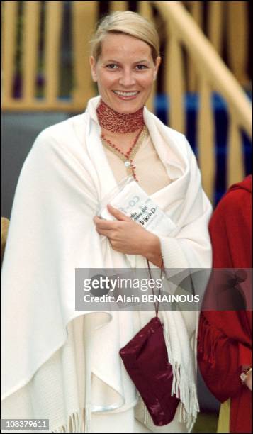 Mette Marit in Sweden on June 19, 2001.