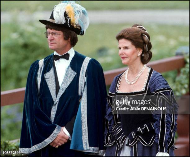 The twenty fith wedding anniversary of King Carl Gustav and Queen Sylvia of Sweden in Sweden on June 18, 2001.