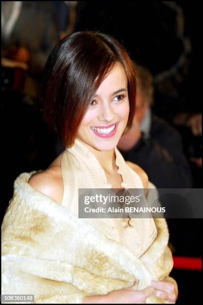 Alizee in Cannes, France on January 19, 2002.