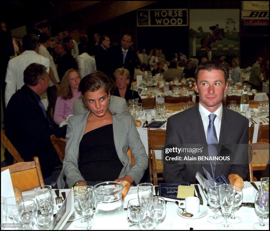Princess Charlotte of Monaco and coach Thierry Rozier in Bois-le-roi ...