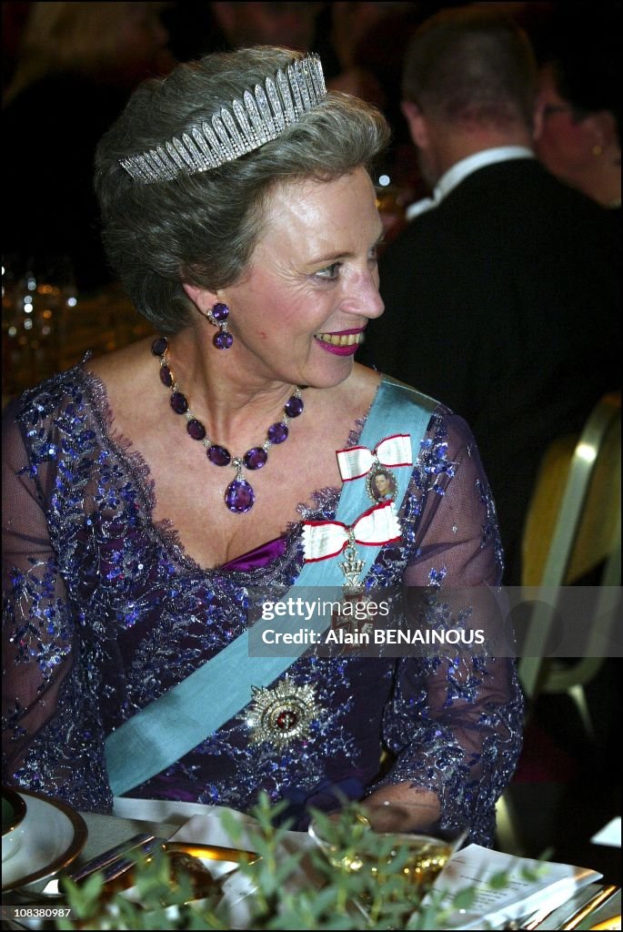 The One Hundred And First Nobel Prize Ceremony And Banquet In The Stockholm City Hall With The Presence Of The Royal Family Of Sweden in Stockholm, Sweden On December 10, 2002.