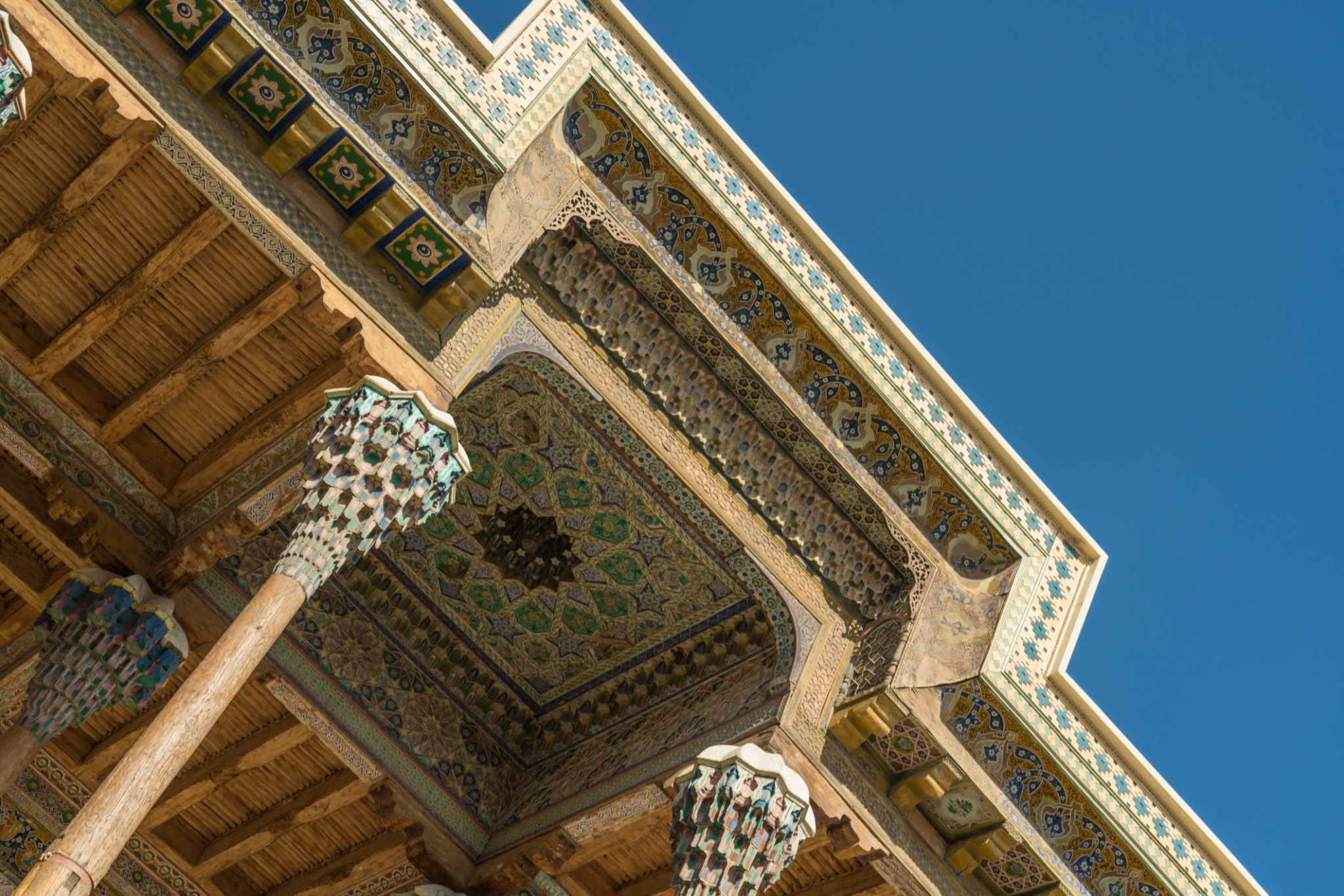 Bolo Hauz, Mosque Bukhara, Uzbekistan Bolo Hauz, Mosque Bukhara, Uzbekistan