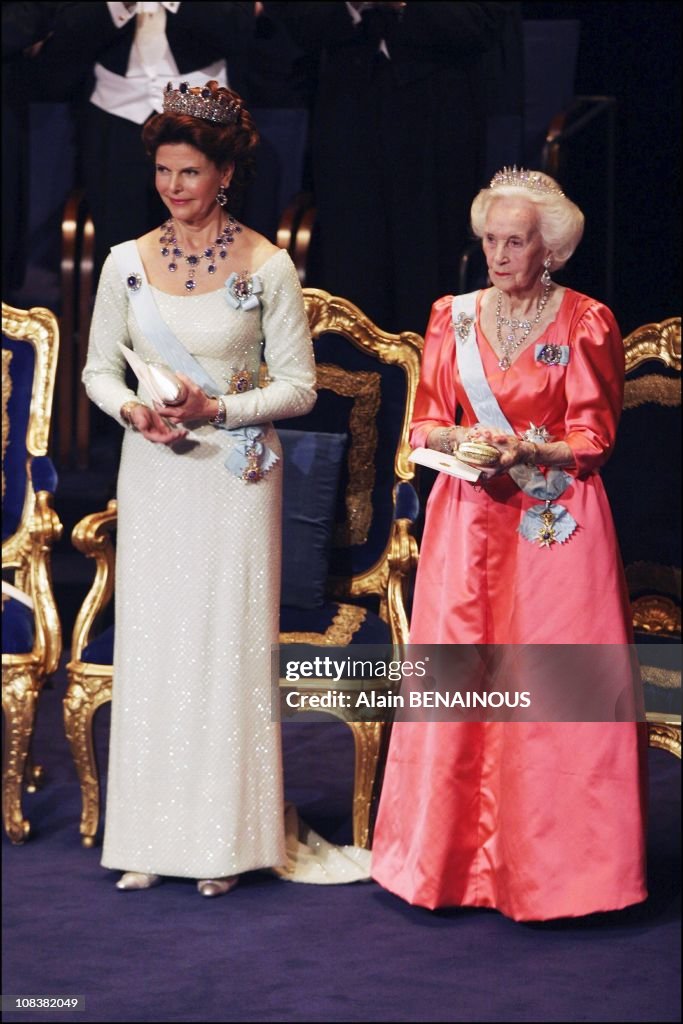 The Swedish Royal Family At The Nobel Prize Ceremony Held At The Concert Hall In Stockholm, Sweden On December 10, 2004.