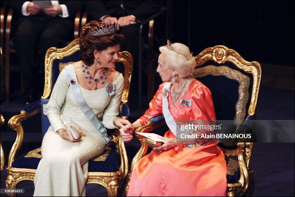 The Swedish Royal Family At The Nobel Prize Ceremony Held At The Concert Hall In Stockholm, Sweden On December 10, 2004.