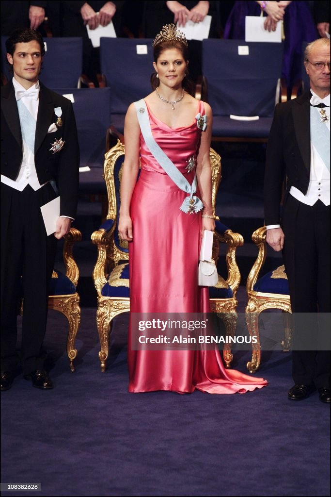 The Swedish Royal Family At The Nobel Prize Ceremony Held At The Concert Hall In Stockholm, Sweden On December 10, 2004.