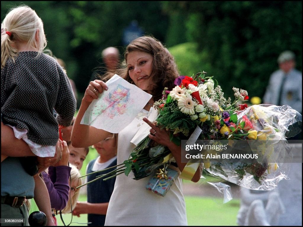 Victoria Of Sweden Celebrates Her Twenty Three Times Birthday in Sweden on July 14, 2000.