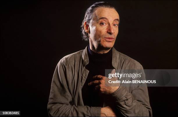 Alex Metayers portrait in France on april 15, 1990.