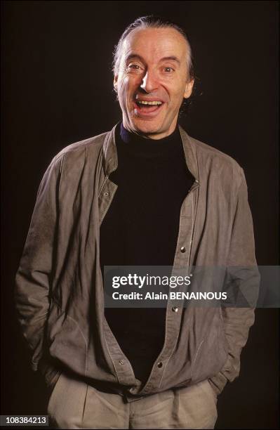 Alex Metayers portrait in France on april 15, 1990.