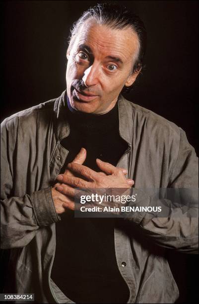 Alex Metayers portrait in France on april 15, 1990.