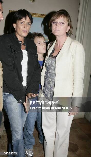 Stephanie of Monaco, Martin Rey and Claude Chirac in Avignon, France on October 07, 2006.