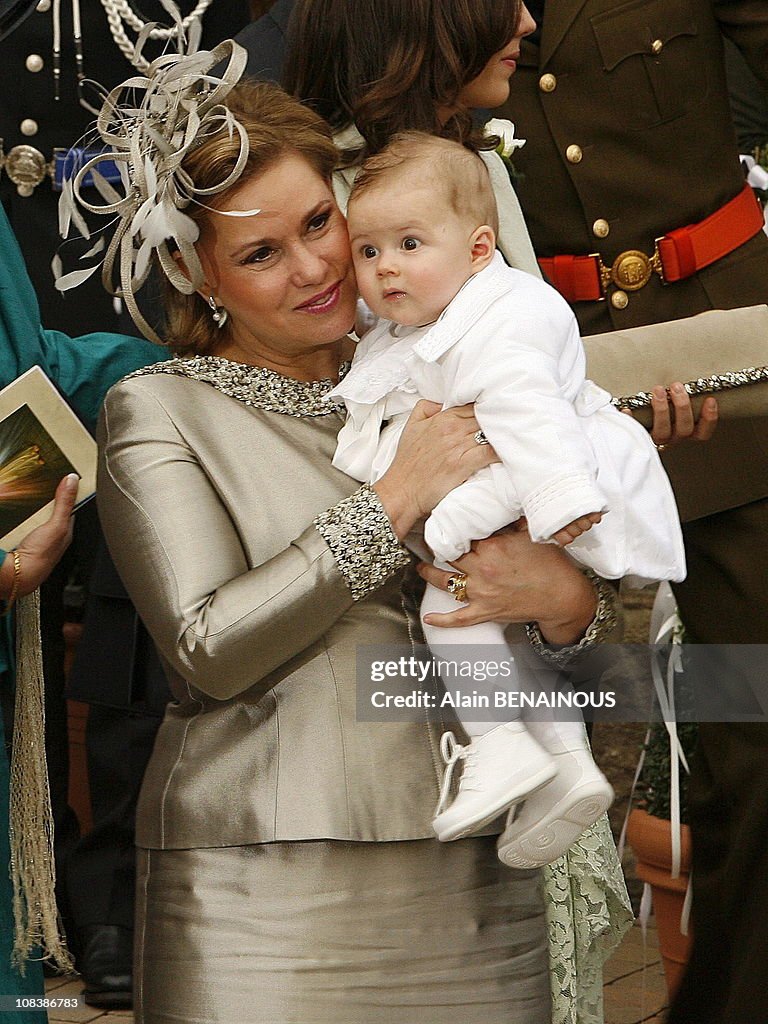 Wedding of Prince Louis of Luxembourg and Tessy Anthony at the Gilsdorf Church in Luxembourg on September 29, 2006.