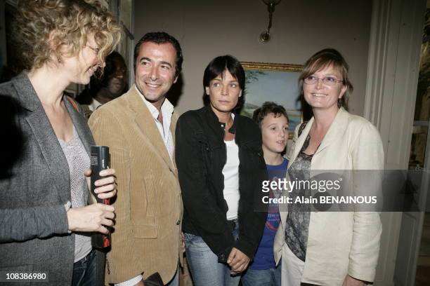 Michele Laroque, Bernard Montiel, Stephanie of Monaco, Martin Rey and Claude Chirac in Avignon, France on October 07, 2006.