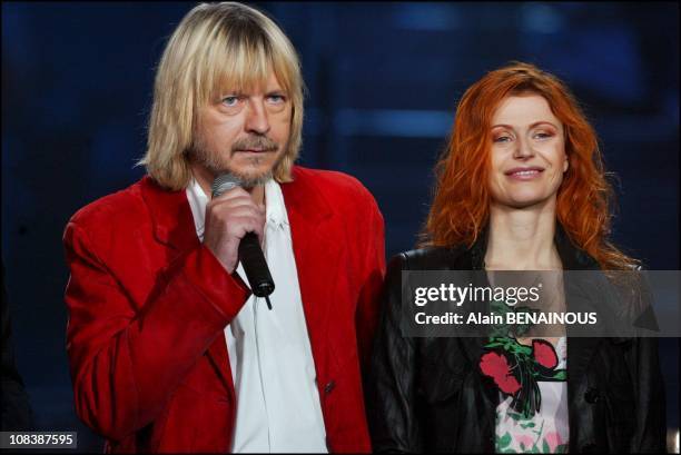 Renaud, Axelle Red in Paris, France on February 15, 2003.