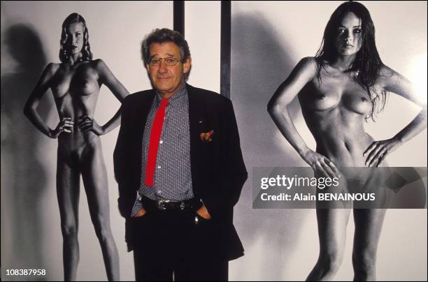 Exposition of Helmut Newton in Paris, France on November 03, 1994.