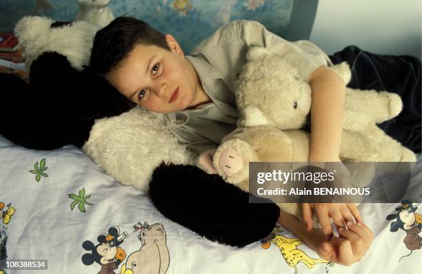 Baccrot who is 10 years old is prodigy of chess in Mericourt/Somme, France on March 10, 1993.