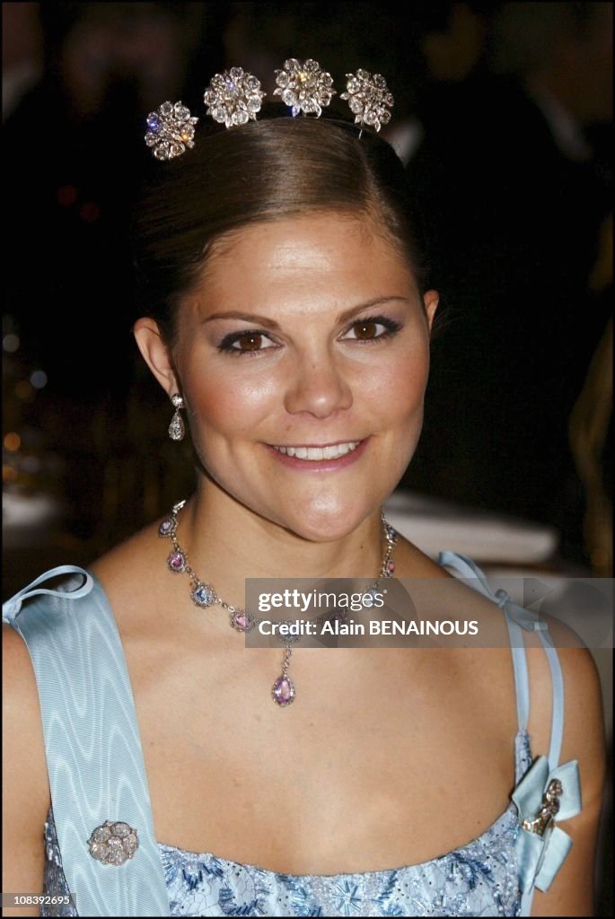 Royal Sweden Family Attends Nobel Prize Ceremony In Stockholm, Sweden On December 10, 2003.