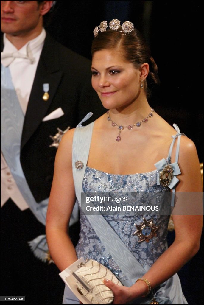 Royal Sweden Family Attends Nobel Prize Ceremony In Stockholm, Sweden On December 10, 2003.