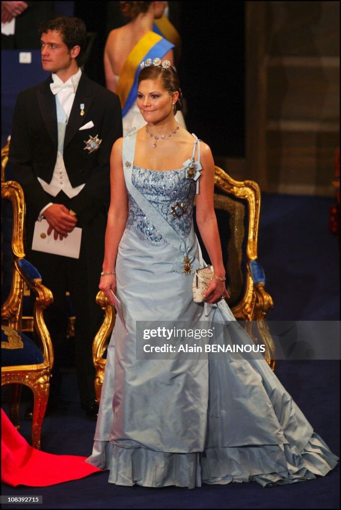 Royal Sweden Family Attends Nobel Prize Ceremony In Stockholm, Sweden On December 10, 2003.