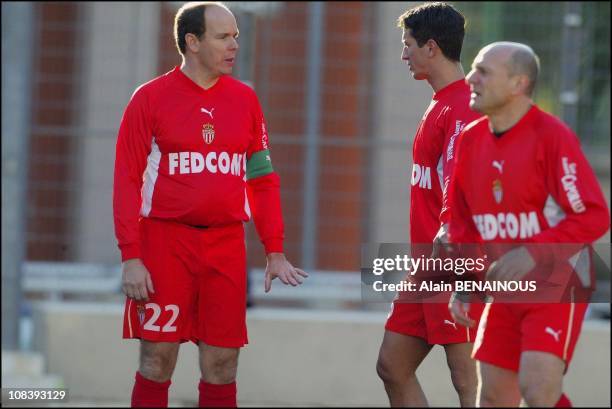 Prince Albert of Monaco, Adans Lopez Peres In Monaco on January 19, 2004.