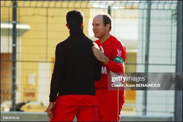 Adans Lopez Peres ,Prince Albert of Monaco on January 19, 2004.