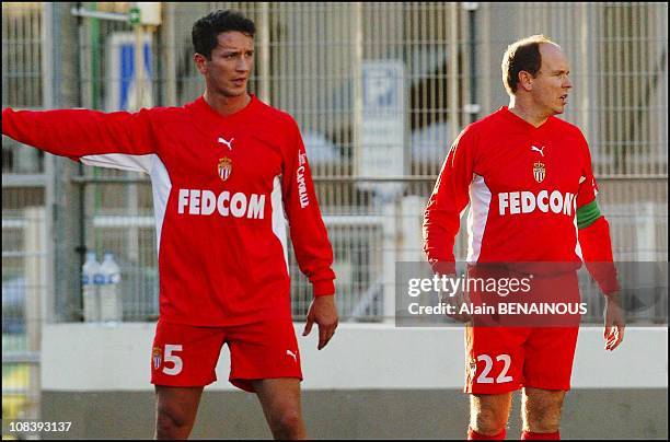 Adans Lopez Peres and Prince Albert of Monaco on January 19, 2004.