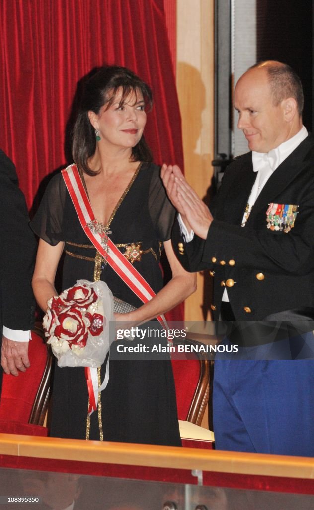 National Day in Monaco. Gala at the Grimaldi Forum in Monte Carlo, Monaco on November 19, 2008.