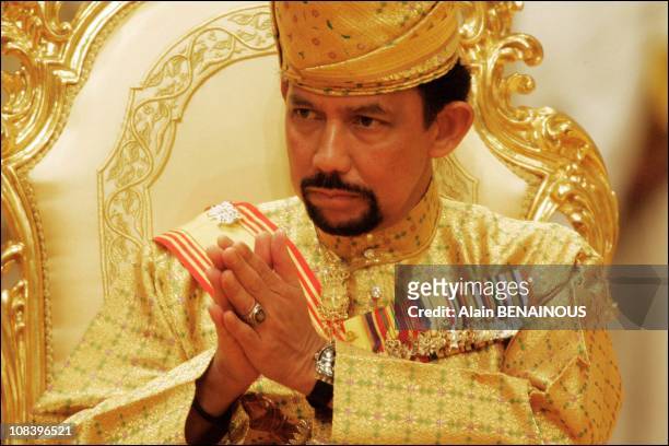 The Sultan of Brunei in Bandar Seri Bagawan, Brunei Darussalam on September 08, 2004.