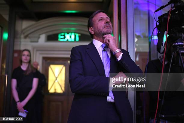 Rocco Forte attends the Brexit: Let's go WTO rally by the Leave Means Leave Brexit Campaig in Central Hall on January 17, 2019 in London, England....