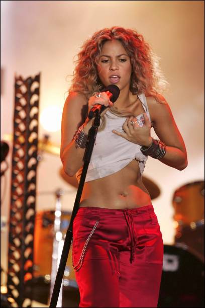 Shakira in Monaco on June 25, 2005.