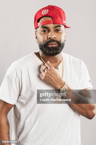 Singer, songwriter, dancer and actor Ginuwine poses for a portrait during a visit to the Hot 103.7 Studio on January 17, 2019 in Seattle, Washington.