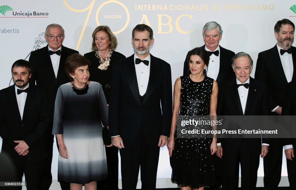 Spanish Royals Attend Dinner Honouring Journalism Awards Winners