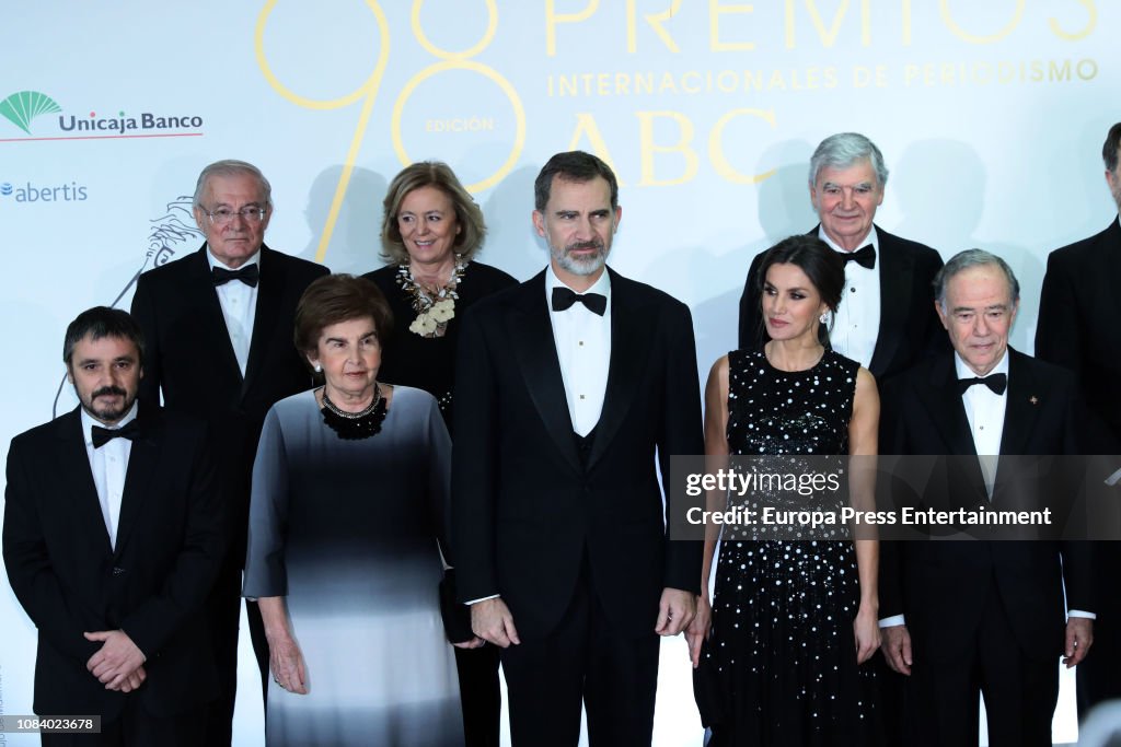 Spanish Royals Attend Dinner Honouring Journalism Awards Winners