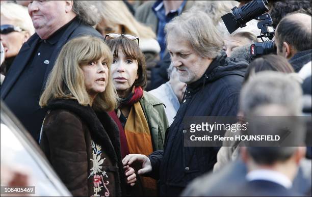 Chantal Goyat, Danielle Evenou and Jean-Jacques Debout in Paris, France on January 22nd, 2008.