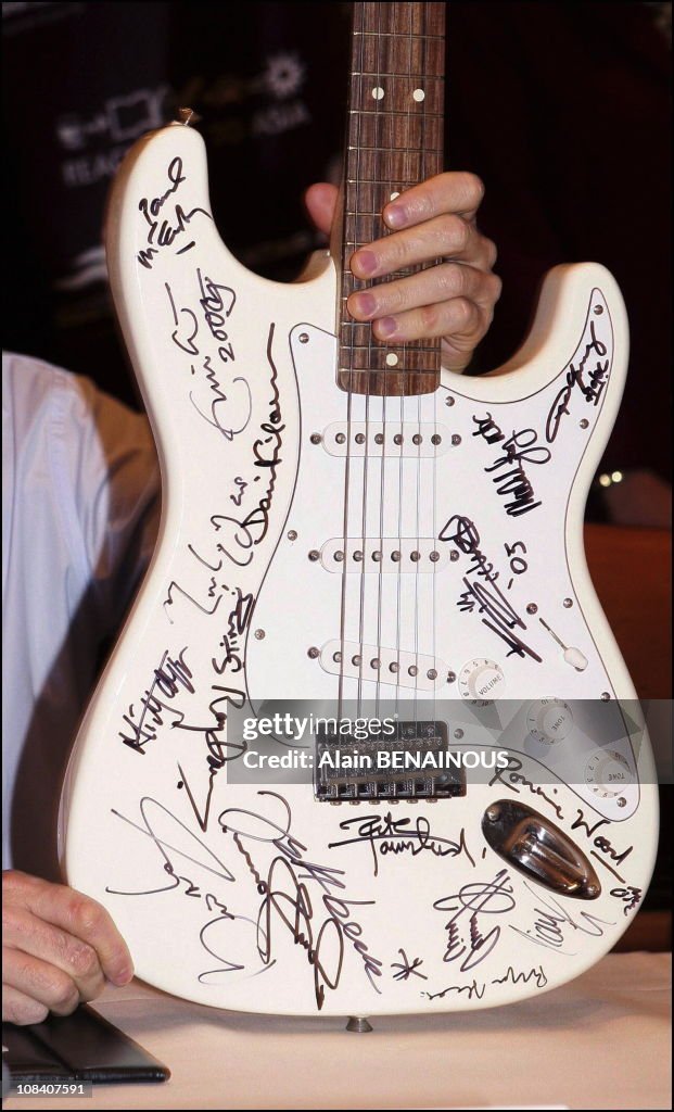 Press Conference Of Bryan Adams Before The Party 'Reach Out To Asia' in Doha, Qatar on November 16, 2009